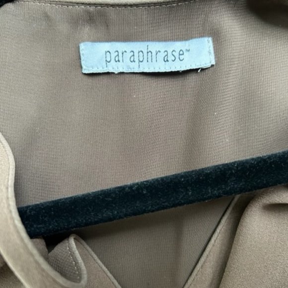 Vintage Fluid Taupe Silk Dress - Picture 5 of 5